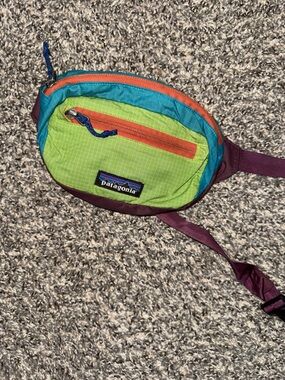 Patagonia Colorblock Waist Pack - Lime, Teal & Plum Strap